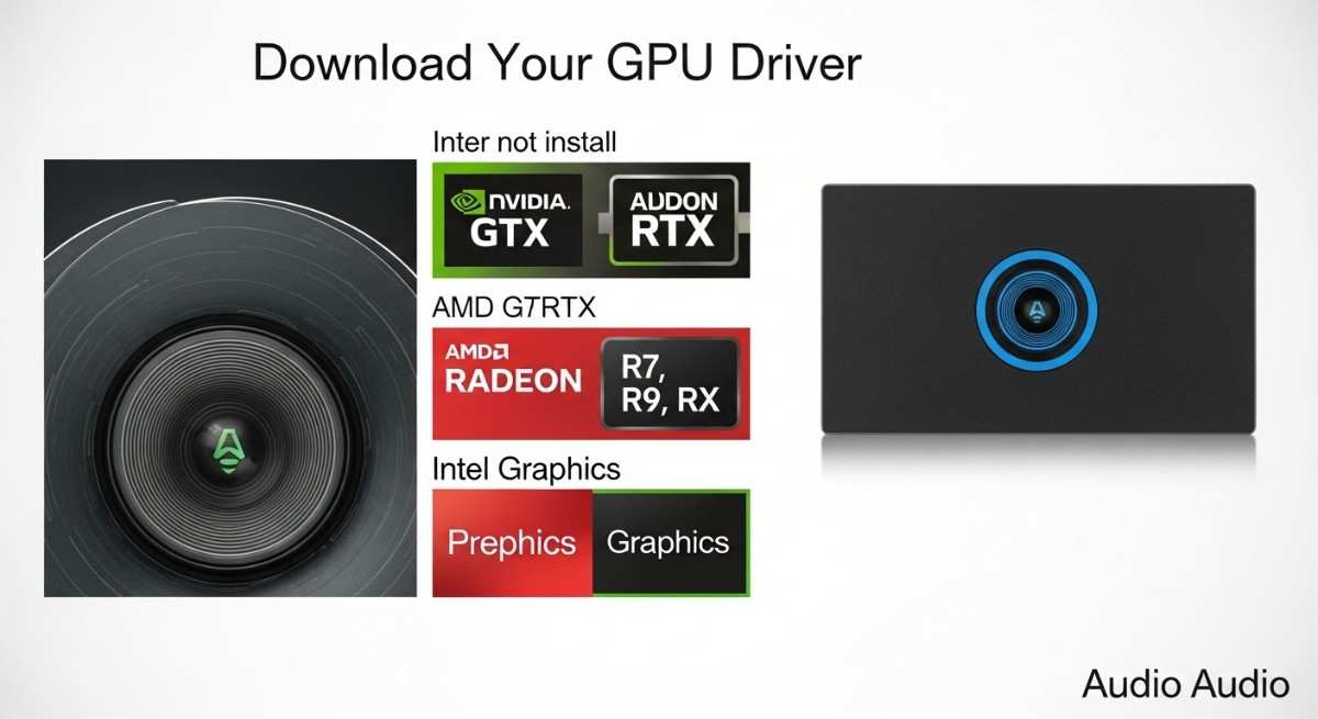 Download your GPU or audio driver and do not install yet